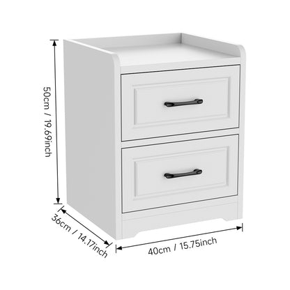 White side table dimensions 40 x 36 x 50cm